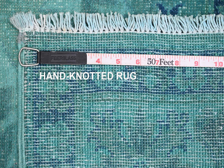 4'8" x 6'6" New Hand Knotted Overdyed Wool Rectangle Oriental Rug - MOA10220737