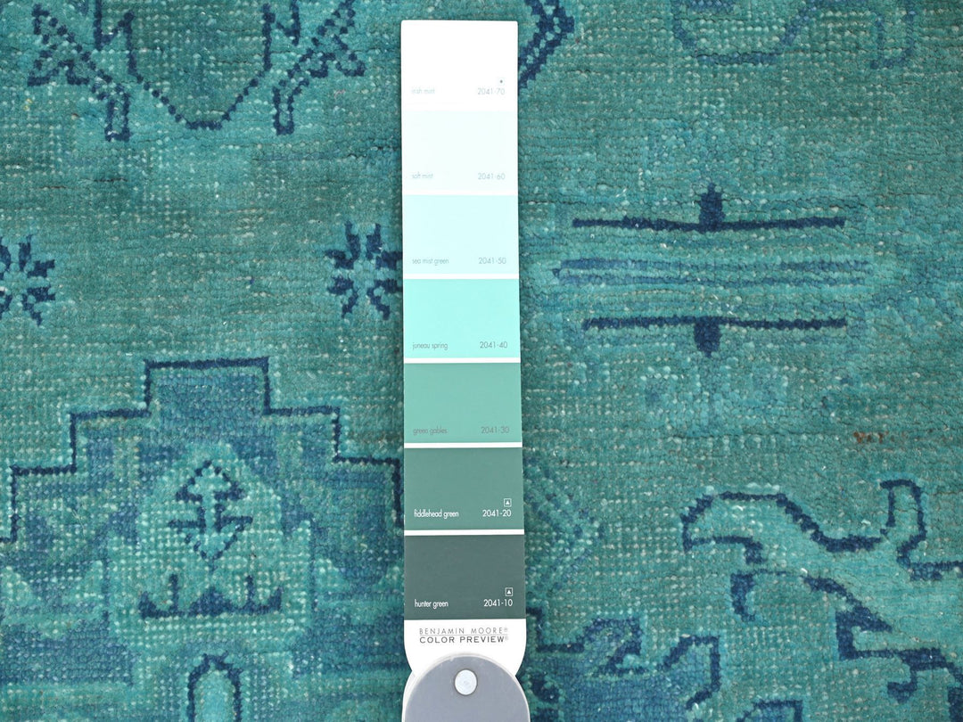 4'10" x 6'3" New Hand Knotted Overdyed Wool Rectangle Oriental Rug - MOA10220738