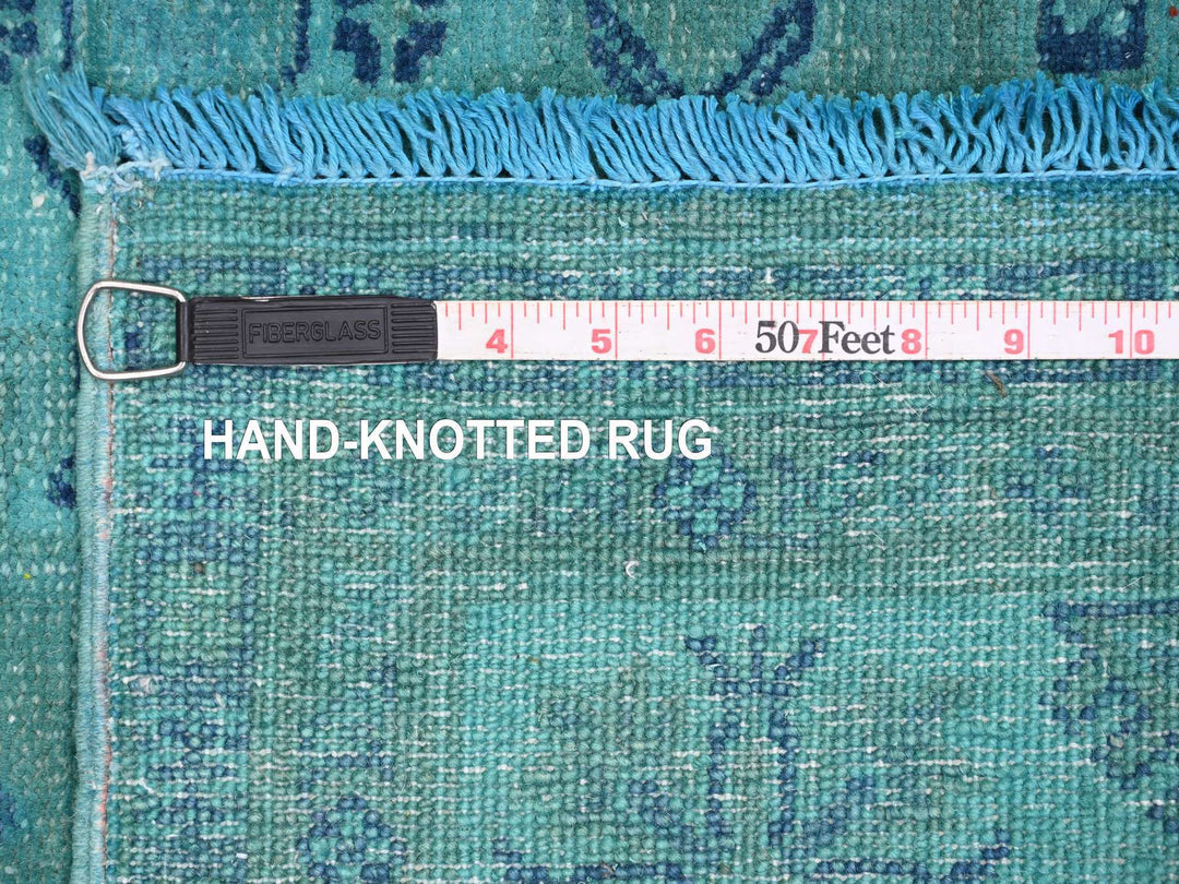 4'10" x 6'3" New Hand Knotted Overdyed Wool Rectangle Oriental Rug - MOA10220738