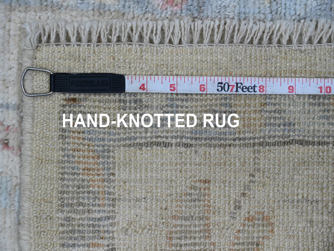2'1" x 3'2" New Hand Knotted Ivory Wool Rectangle Oriental Rug - MOA10220750