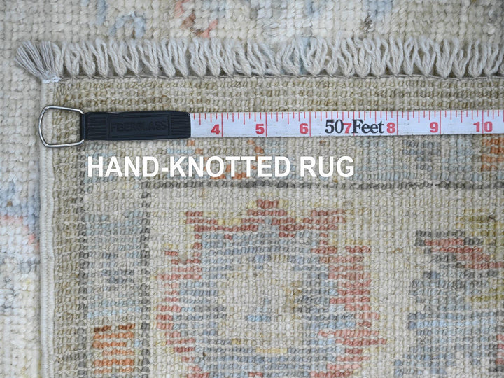 4'3" x 6'2" New Hand Knotted Green Wool Rectangle Oriental Rug - MOA10220756