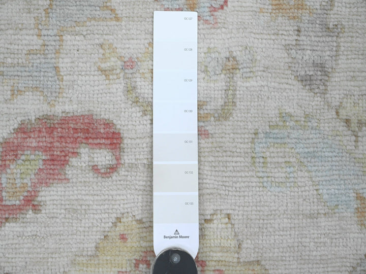 3'10" x 5'10" New Hand Knotted Ivory Wool Rectangle Oriental Rug - MOA10220763