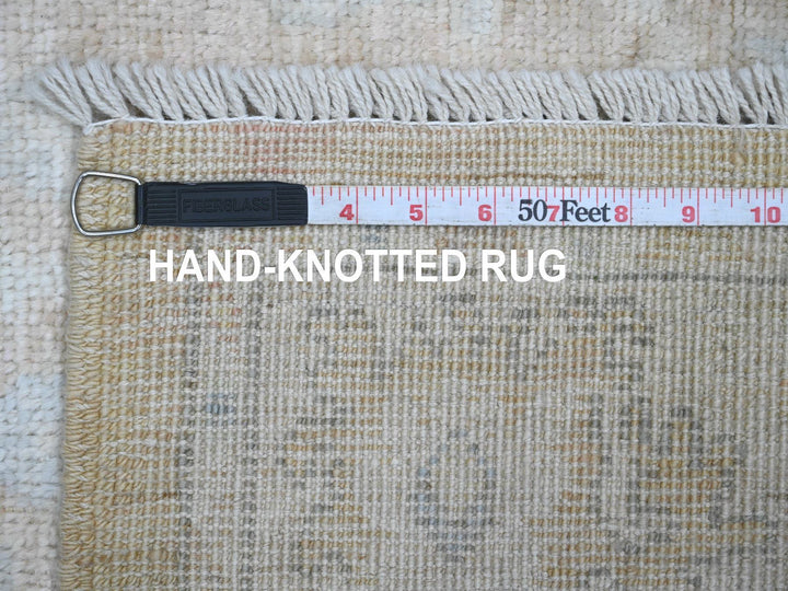 3'11" x 5'9" New Hand Knotted Brown Wool Rectangle Oriental Rug - MOA10220768