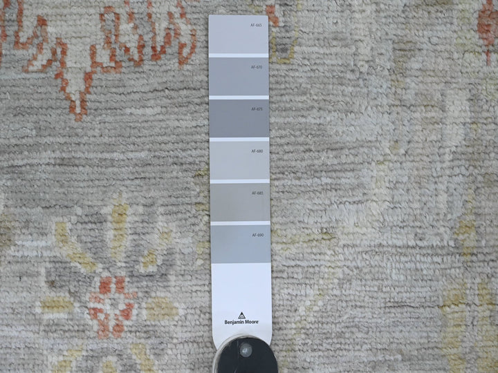 4'9" x 7'1" New Hand Knotted Grey Wool Rectangle Oriental Rug - MOA10220778