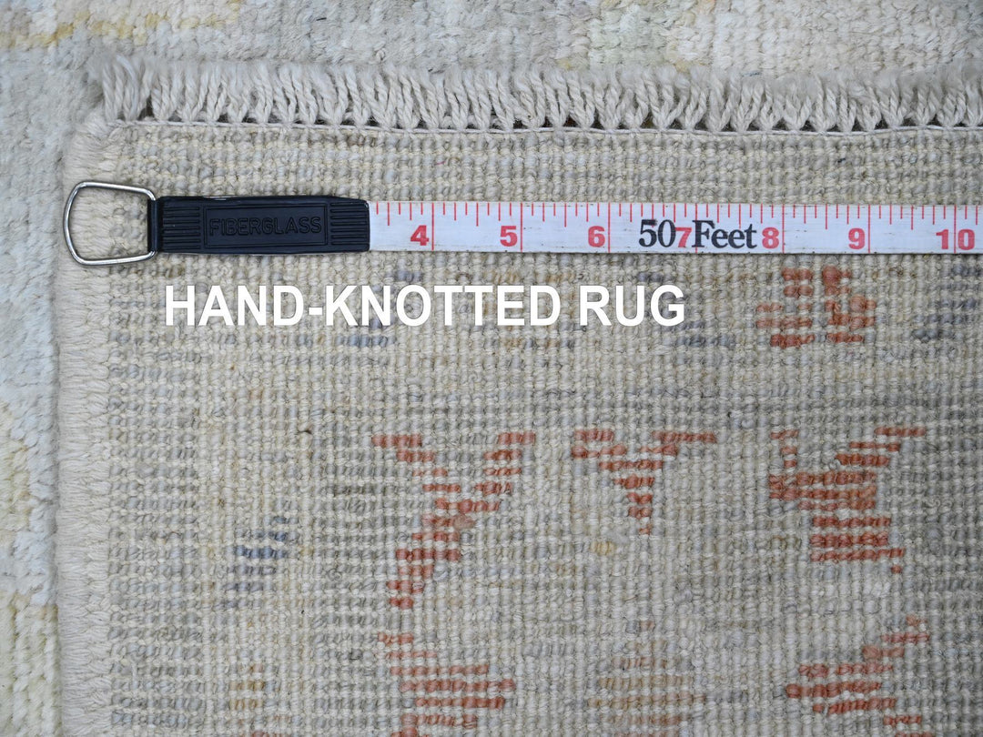 4'9" x 7'1" New Hand Knotted Grey Wool Rectangle Oriental Rug - MOA10220778