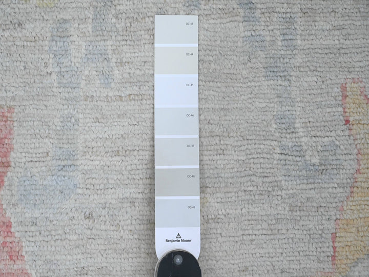 6'2" x 11'8" New Hand Knotted Grey Wool Runner Oriental Rug - MOA10220781