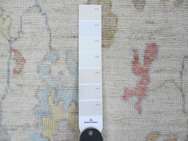 2'2" x 3'0" New Hand Knotted Ivory Wool Rectangle Oriental Rug - MOA10220790