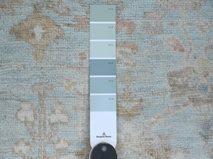 3'0" x 9'6" New Hand Knotted Blue Wool Runner Oriental Rug - MOA10220792