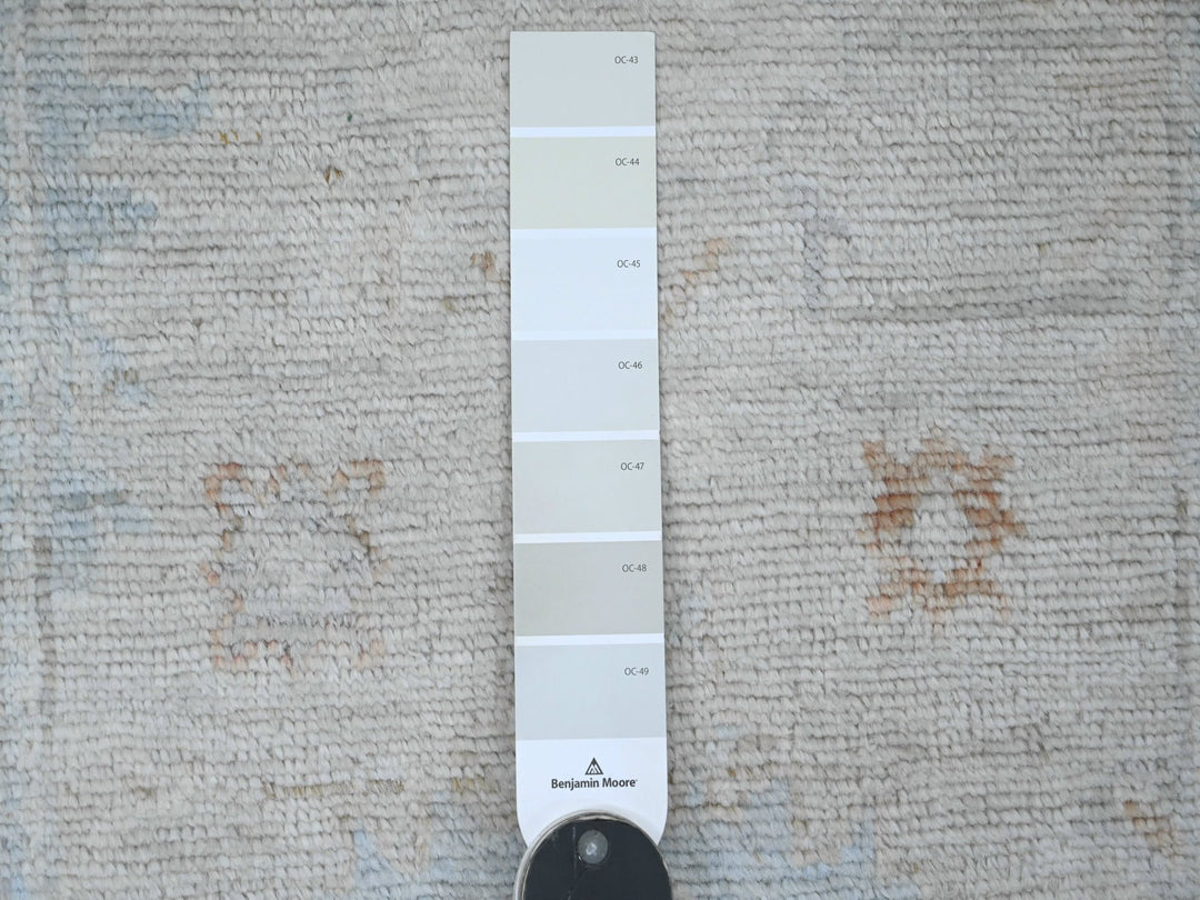 2'7" x 9'8" New Hand Knotted Ivory Wool Runner Oriental Rug - MOA10220793