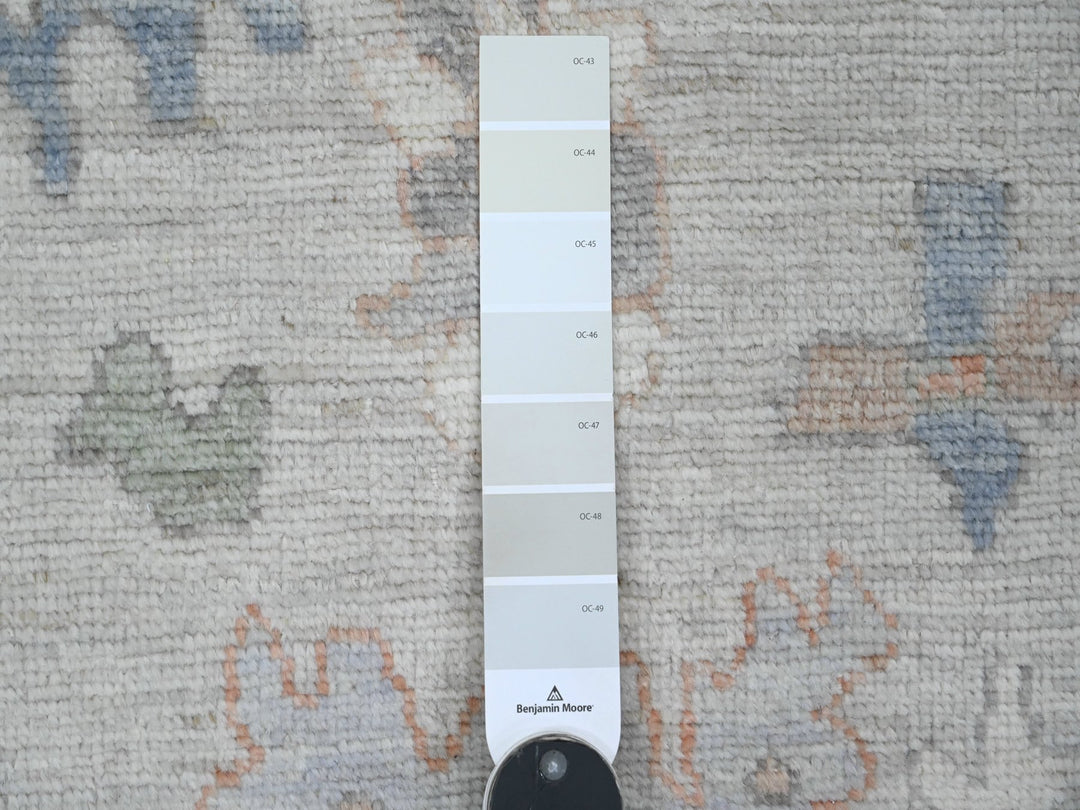 2'10" x 5'10" New Hand Knotted Grey Wool Runner Oriental Rug - MOA10220794