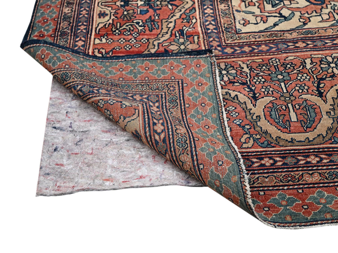 14'0" x 25'9" Vintage Hand Knotted Red Wool Rectangle Oriental Rug - MOA1022079