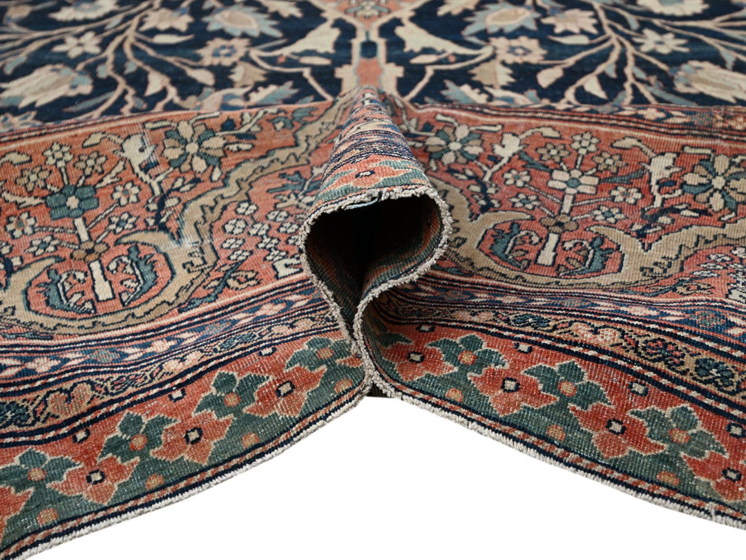 14'0" x 25'9" Vintage Hand Knotted Red Wool Rectangle Oriental Rug - MOA1022079