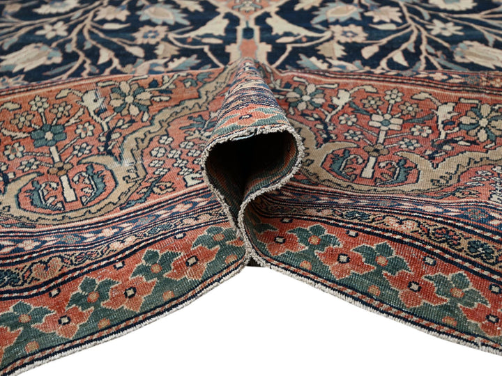14'0" x 25'9" Vintage Hand Knotted Red Wool Rectangle Oriental Rug - MOA1022079