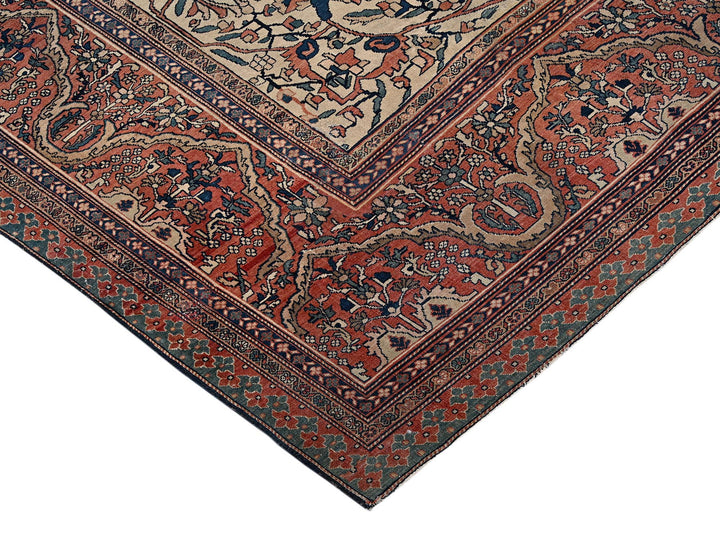 14'0" x 25'9" Vintage Hand Knotted Red Wool Rectangle Oriental Rug - MOA1022079