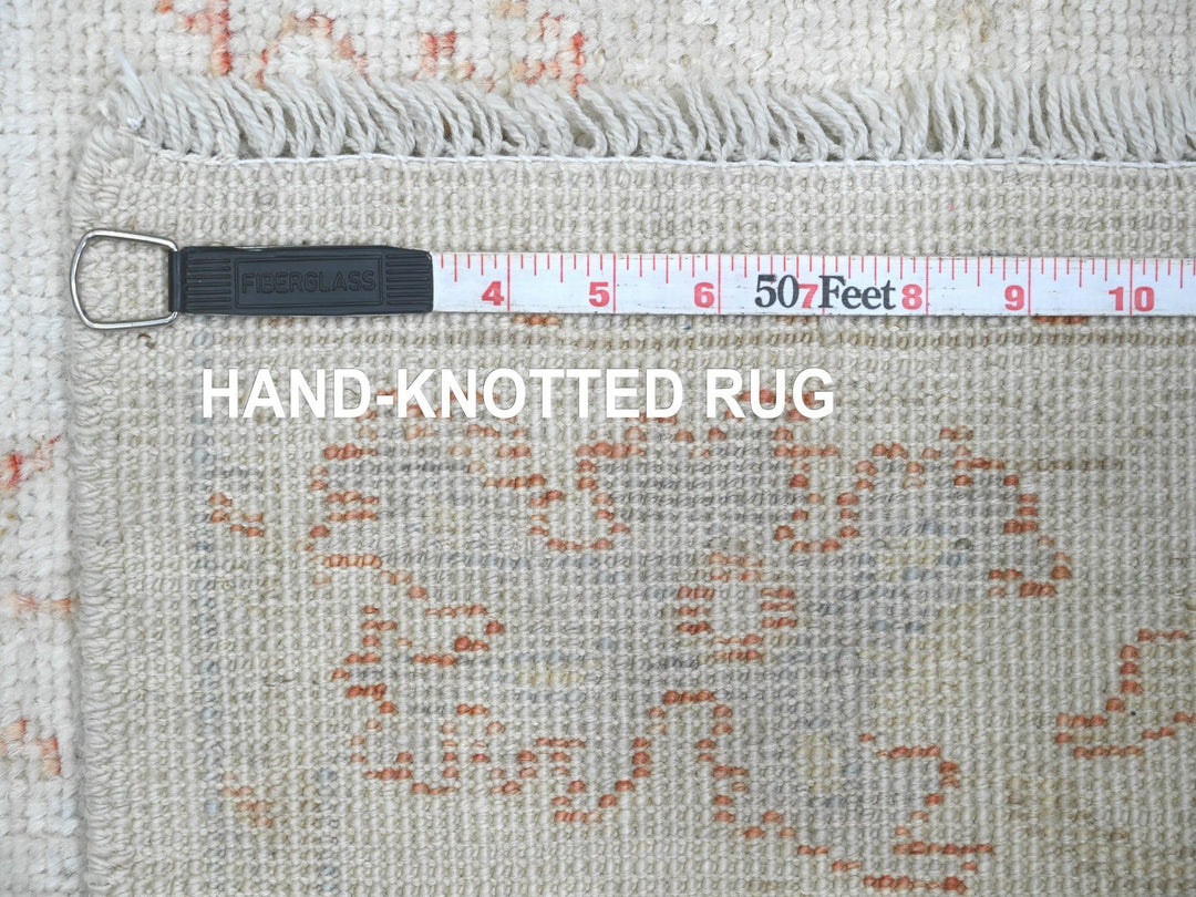 3'0" x 4'9" New Hand Knotted Ivory Wool Rectangle Oriental Rug - MOA10220802