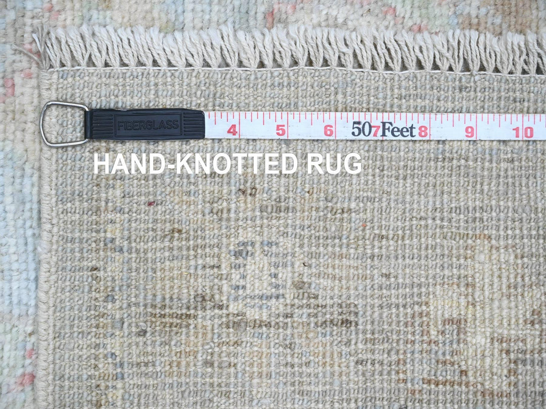 2'9" x 10'2" New Hand Knotted Blue Wool Runner Oriental Rug - MOA10220812