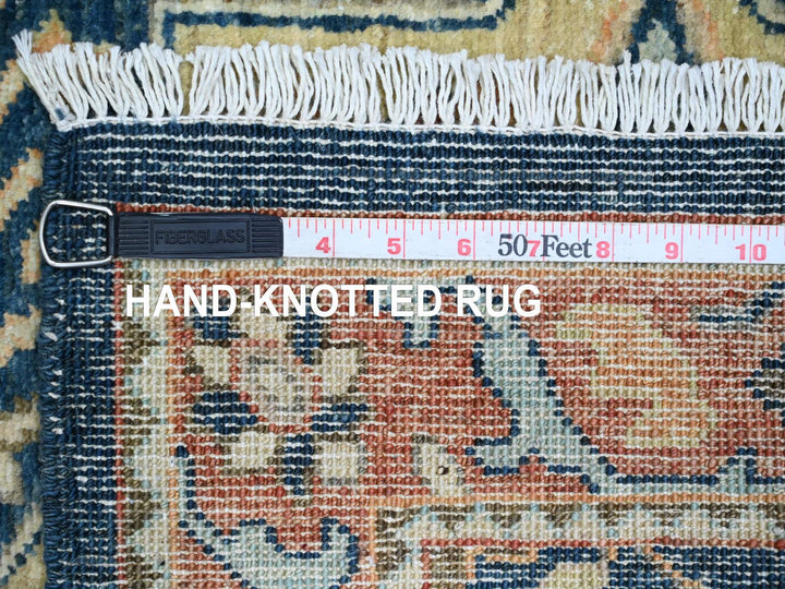 2'7" x 11'9" New Hand Knotted Blue Wool Runner Oriental Rug - MOA10220815