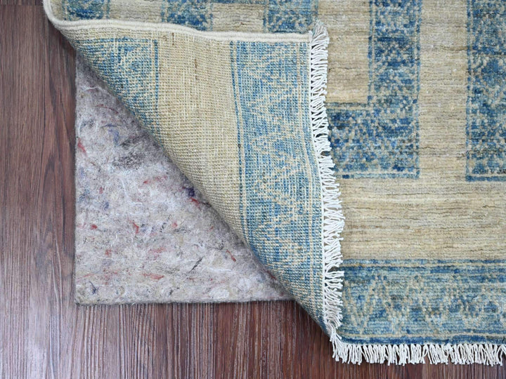 2'0" x 3'1" New Hand Knotted Blue Wool Rectangle Oriental Rug - MOA10220824