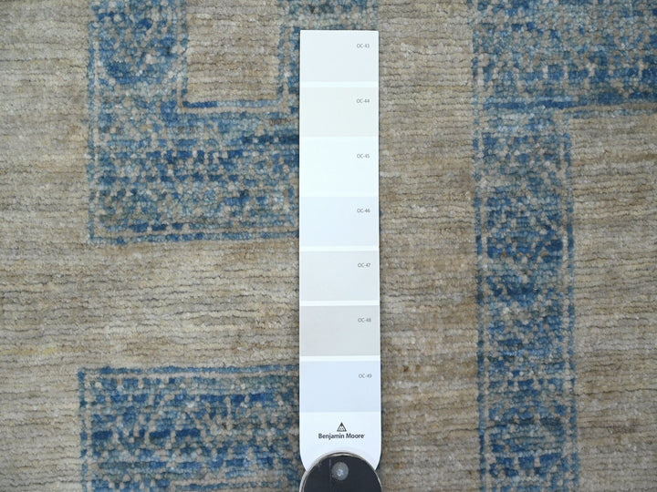 2'0" x 3'1" New Hand Knotted Blue Wool Rectangle Oriental Rug - MOA10220824