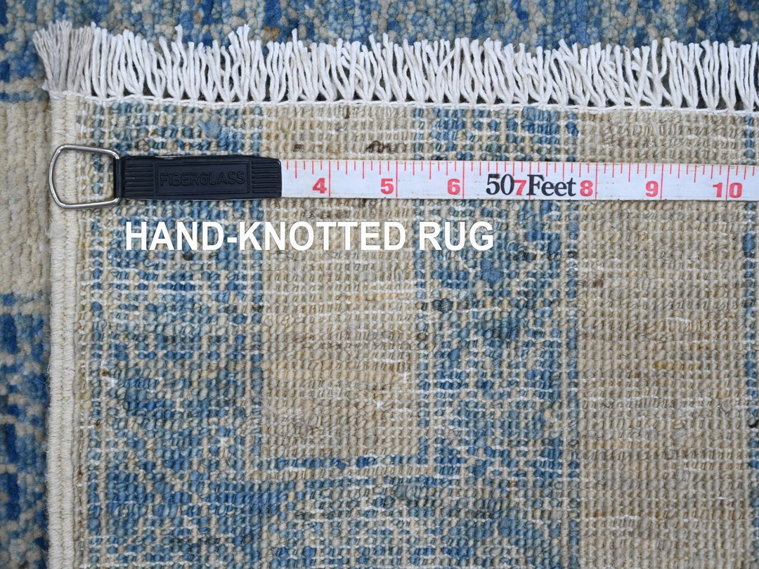 2'0" x 3'1" New Hand Knotted Blue Wool Rectangle Oriental Rug - MOA10220824