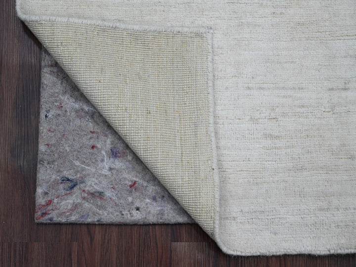 2'0" x 3'0" New Hand Knotted Ivory Wool Rectangle Oriental Rug - MOA10220825