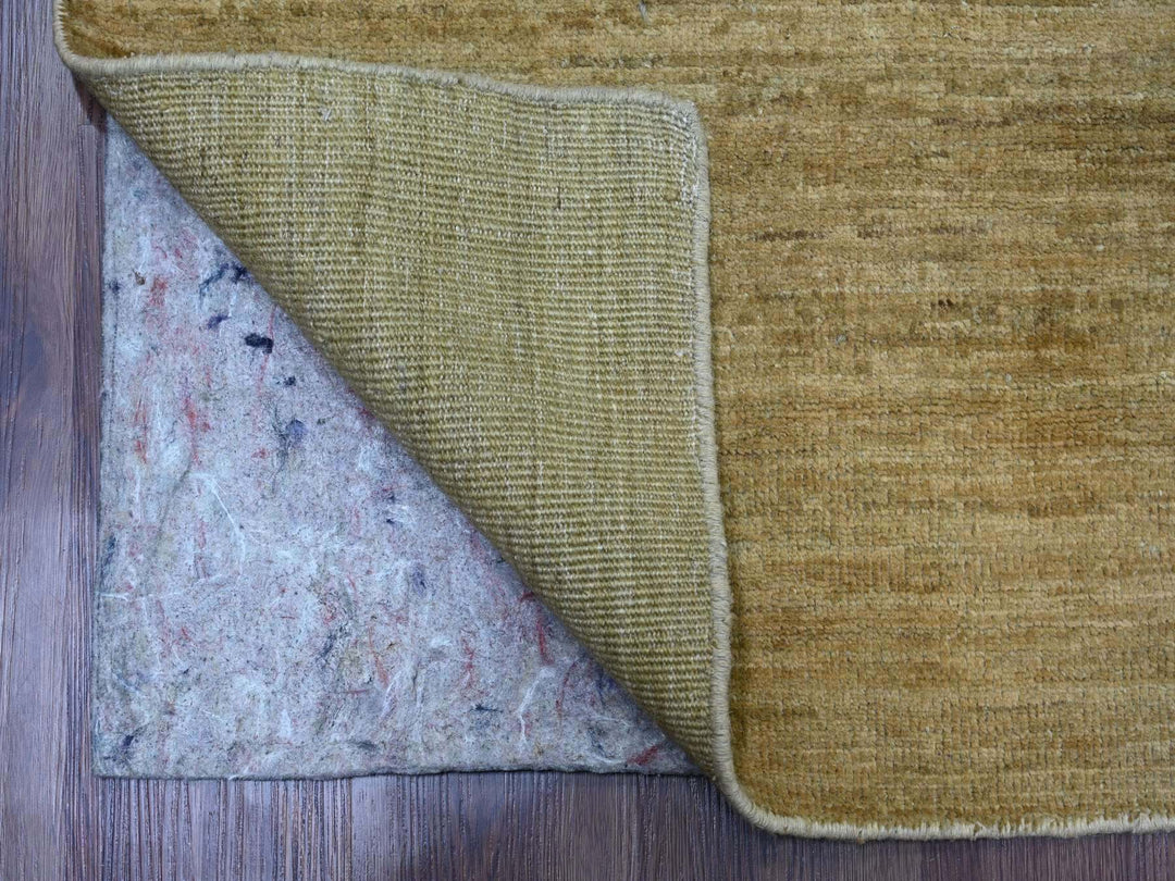 7'10" x 9'5" New Hand Knotted Brown Wool Rectangle Oriental Rug - MOA10220829