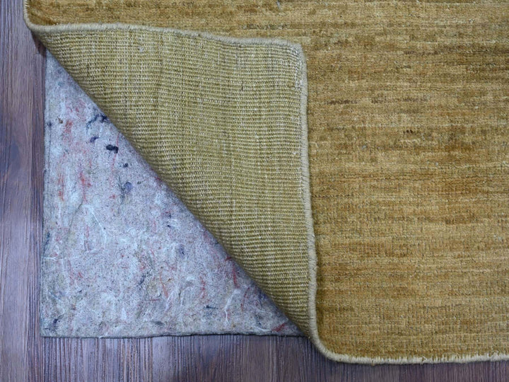 7'10" x 9'5" New Hand Knotted Brown Wool Rectangle Oriental Rug - MOA10220829