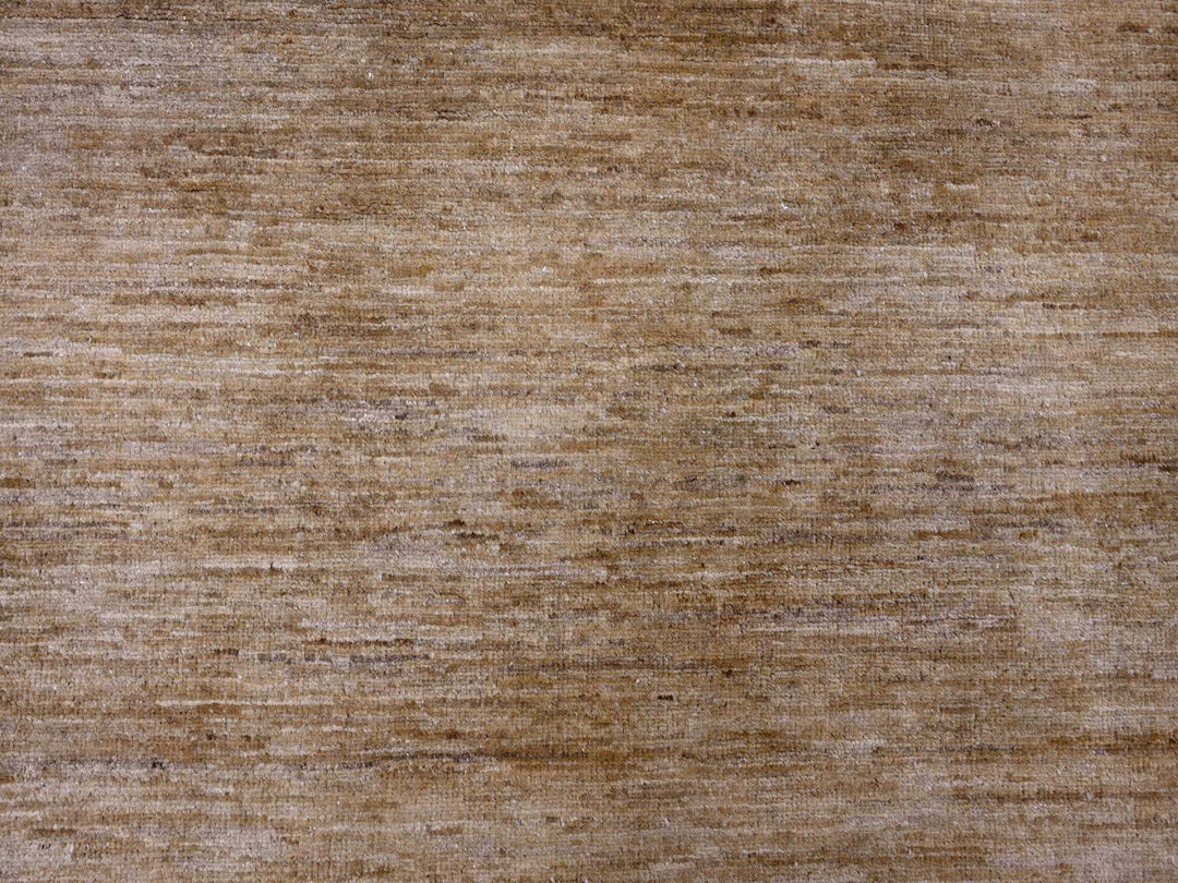 7'10" x 9'5" New Hand Knotted Brown Wool Rectangle Oriental Rug - MOA10220829