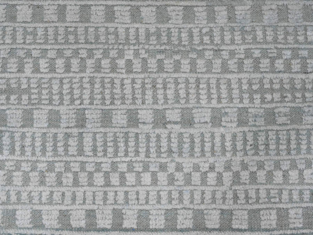 9'7" x 14'3" New Hand Knotted Green Wool Rectangle Oriental Rug - MOA10220830