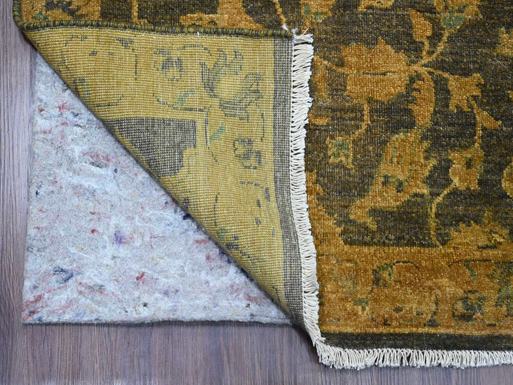8'6" x 11'10" New Hand Knotted Overdyed Wool Rectangle Oriental Rug - MOA10220837