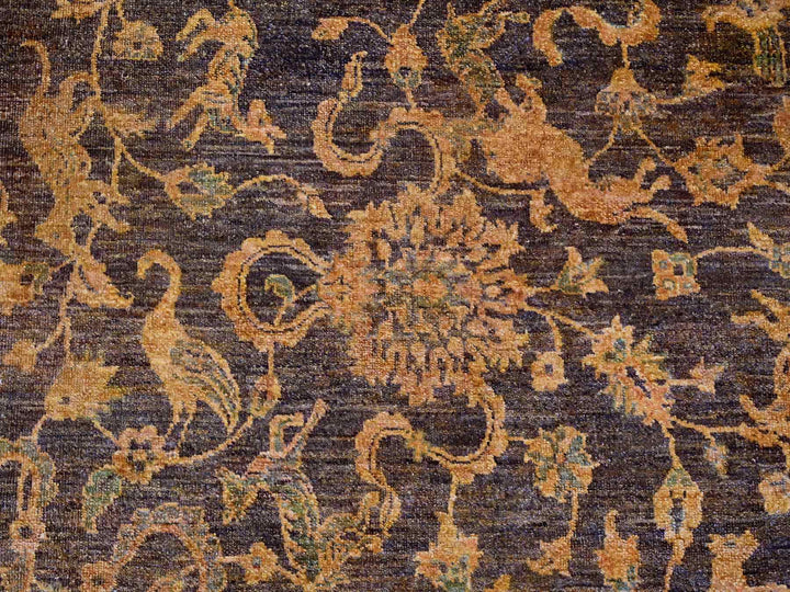 8'6" x 11'10" New Hand Knotted Overdyed Wool Rectangle Oriental Rug - MOA10220837