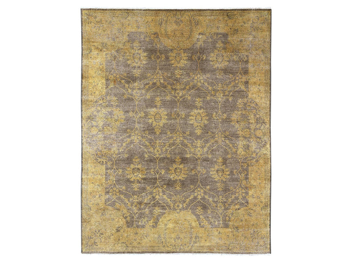 7'10" x 10'1" New Hand Knotted Overdyed Wool Rectangle Oriental Rug - MOA10220838