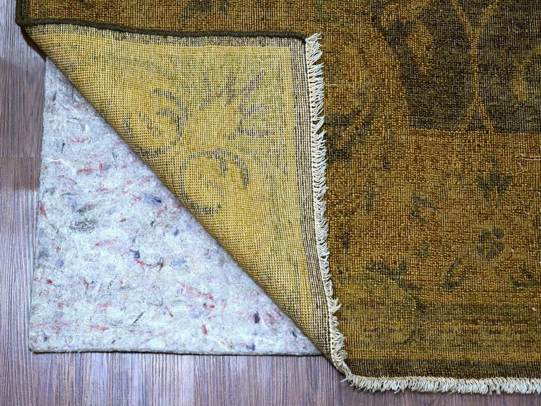 7'10" x 10'1" New Hand Knotted Overdyed Wool Rectangle Oriental Rug - MOA10220838