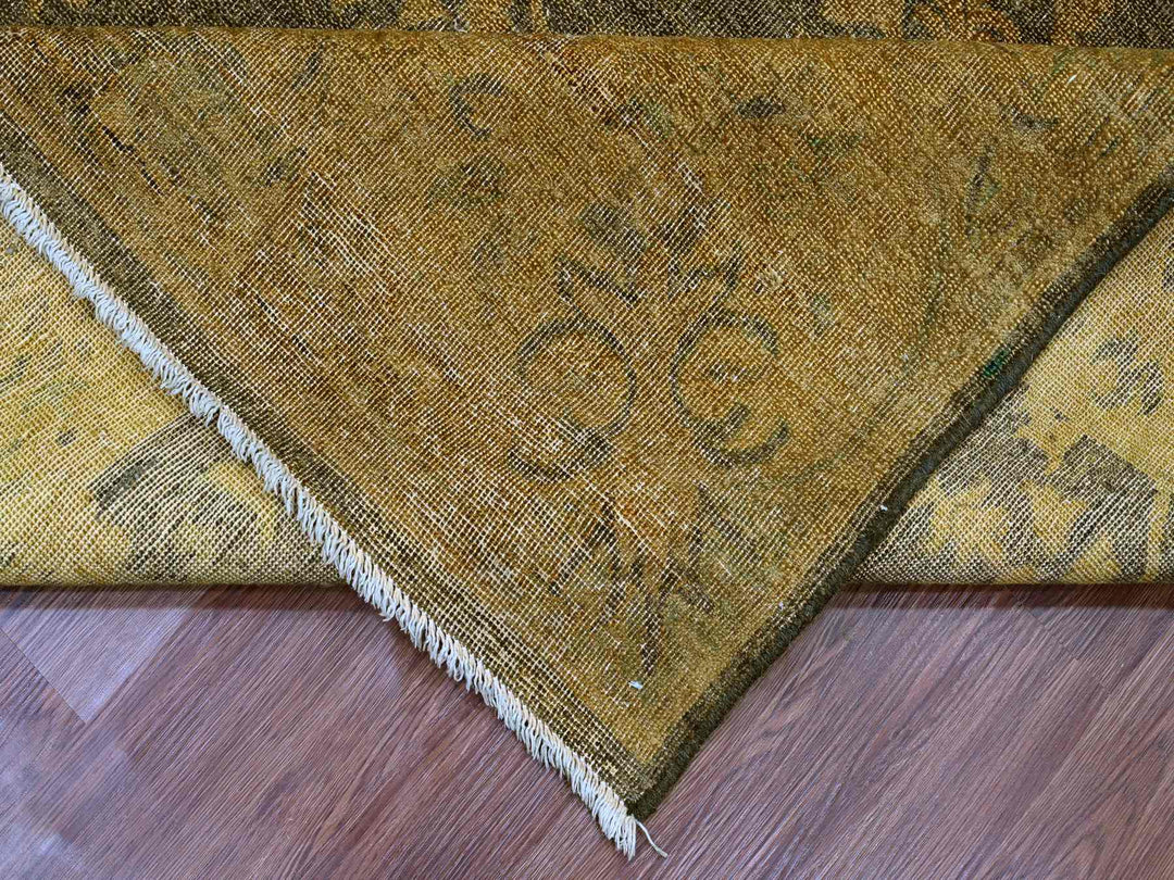 7'10" x 10'1" New Hand Knotted Overdyed Wool Rectangle Oriental Rug - MOA10220838