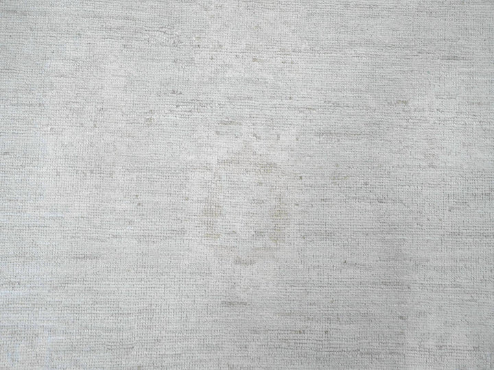 10'0" x 13'8" New Hand Knotted Grey Wool Rectangle Oriental Rug - MOA10220843