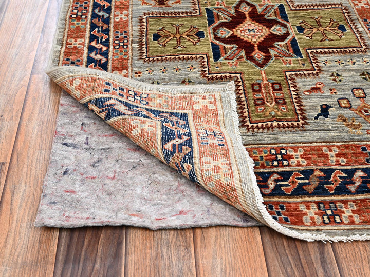 2'8" x 11'2" New Hand Knotted Grey Wool Runner Oriental Rug - MOA1022085