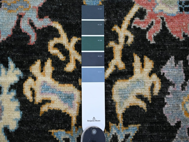4'11" x 7'1" New Hand Knotted Black Wool Rectangle Oriental Rug - MOA10220876