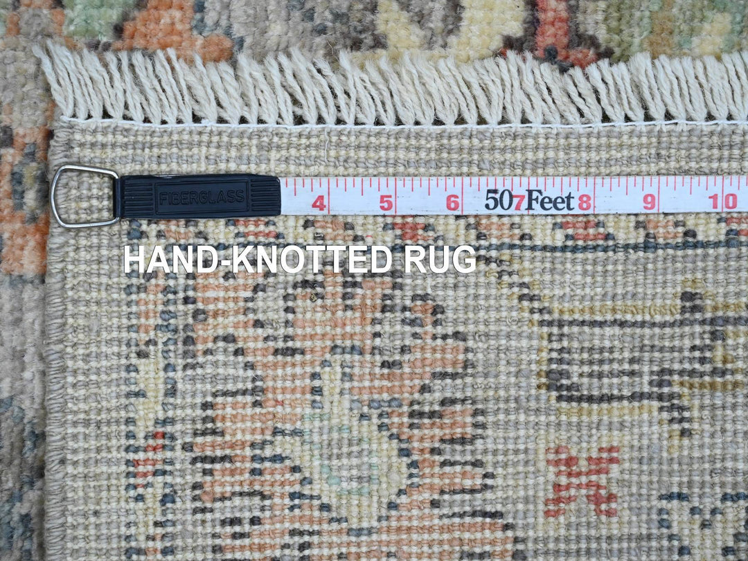 3'11" x 6'0" New Hand Knotted Grey Wool Rectangle Oriental Rug - MOA10220879