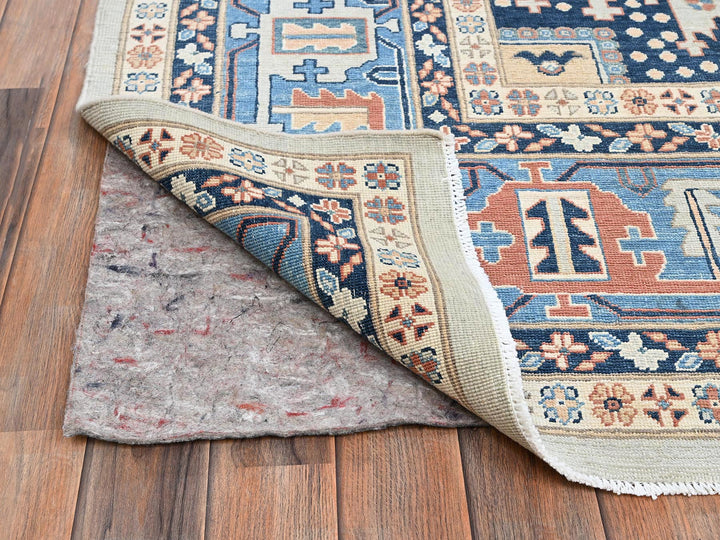 9'2" x 12'6" New Hand Knotted Grey Wool Rectangle Oriental Rug - MOA1022087