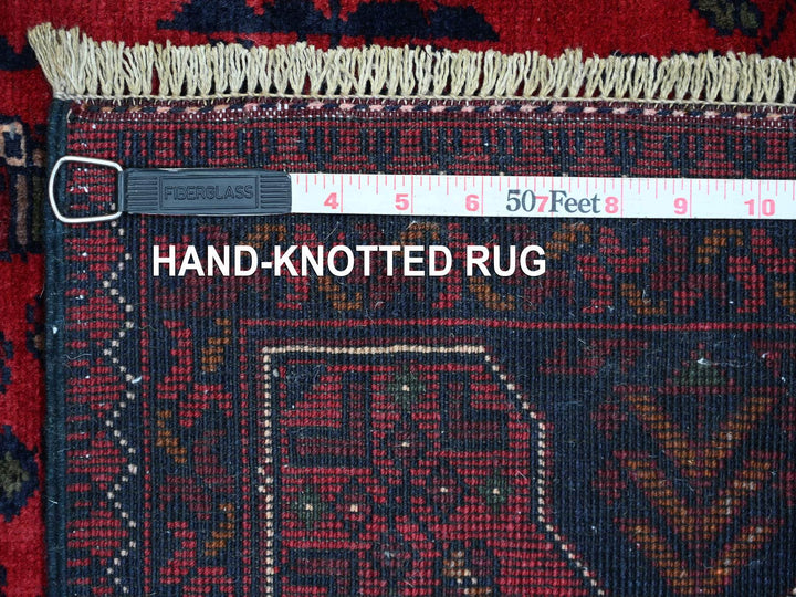 4'10" x 6'6" New Hand Knotted Red Wool Rectangle Oriental Rug - MOA10220905