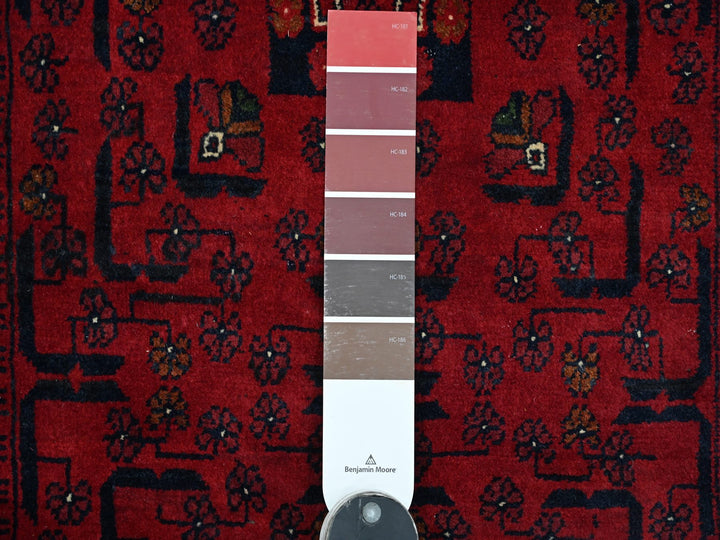 2'10" x 19'3" New Hand Knotted Red Wool Runner Oriental Rug - MOA10220910