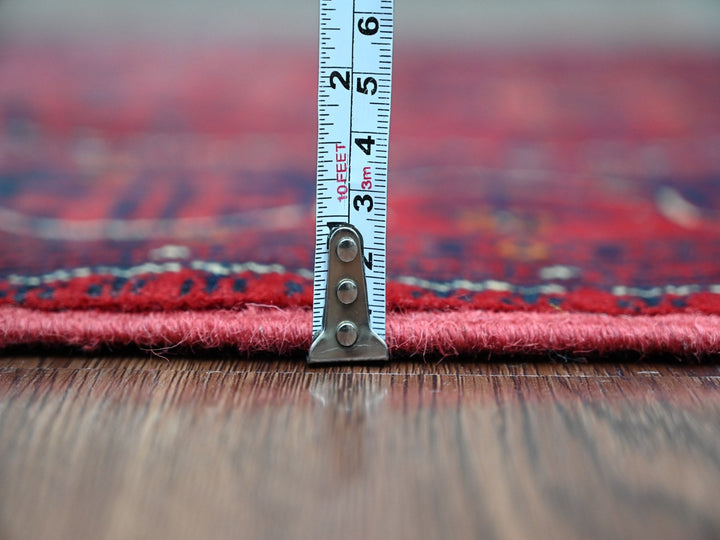 2'10" x 19'3" New Hand Knotted Red Wool Runner Oriental Rug - MOA10220910