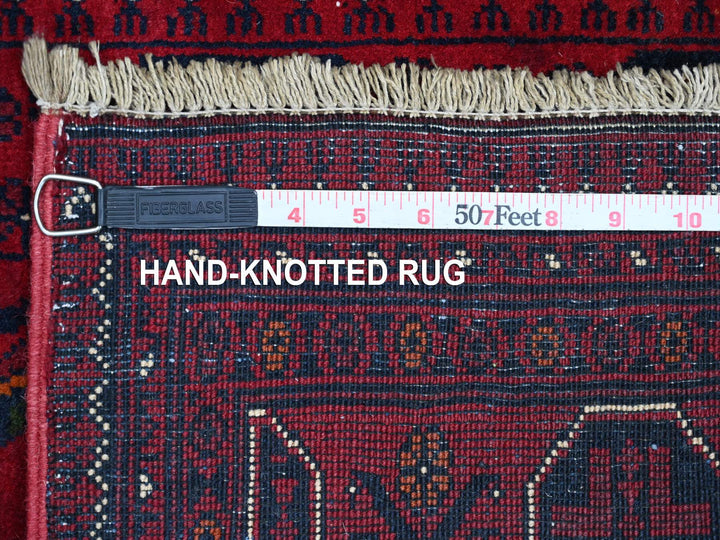 2'10" x 19'3" New Hand Knotted Red Wool Runner Oriental Rug - MOA10220910