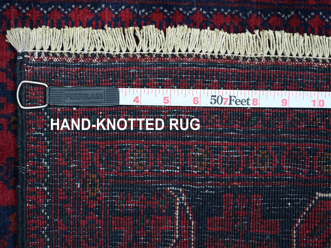 2'8" x 16'3" New Hand Knotted Red Wool Runner Oriental Rug - MOA10220911