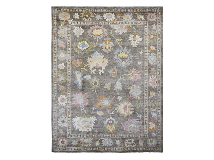 11'10" x 15'9" New Hand Knotted Brown Wool Rectangle Oriental Rug - MOA10220913