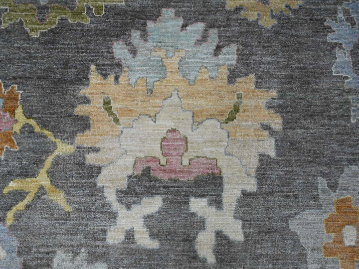 11'10" x 15'9" New Hand Knotted Brown Wool Rectangle Oriental Rug - MOA10220913