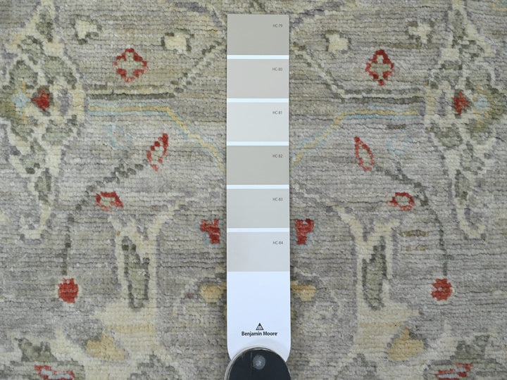 3'0" x 5'1" New Hand Knotted Grey Wool Rectangle Oriental Rug - MOA10220923