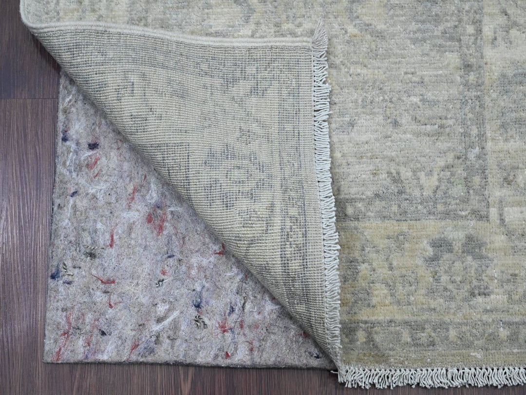 2'3" x 29'4" New Hand Knotted Grey Wool Runner Oriental Rug - MOA10220926