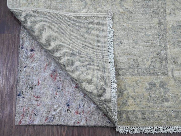 2'3" x 29'4" New Hand Knotted Grey Wool Runner Oriental Rug - MOA10220926