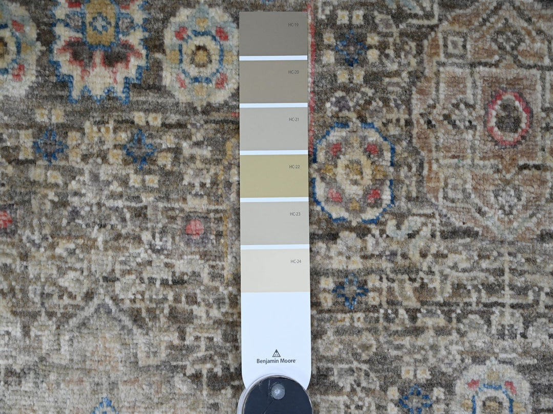 3'9" x 6'7" New Hand Knotted Brown Wool Rectangle Oriental Rug - MOA10220929
